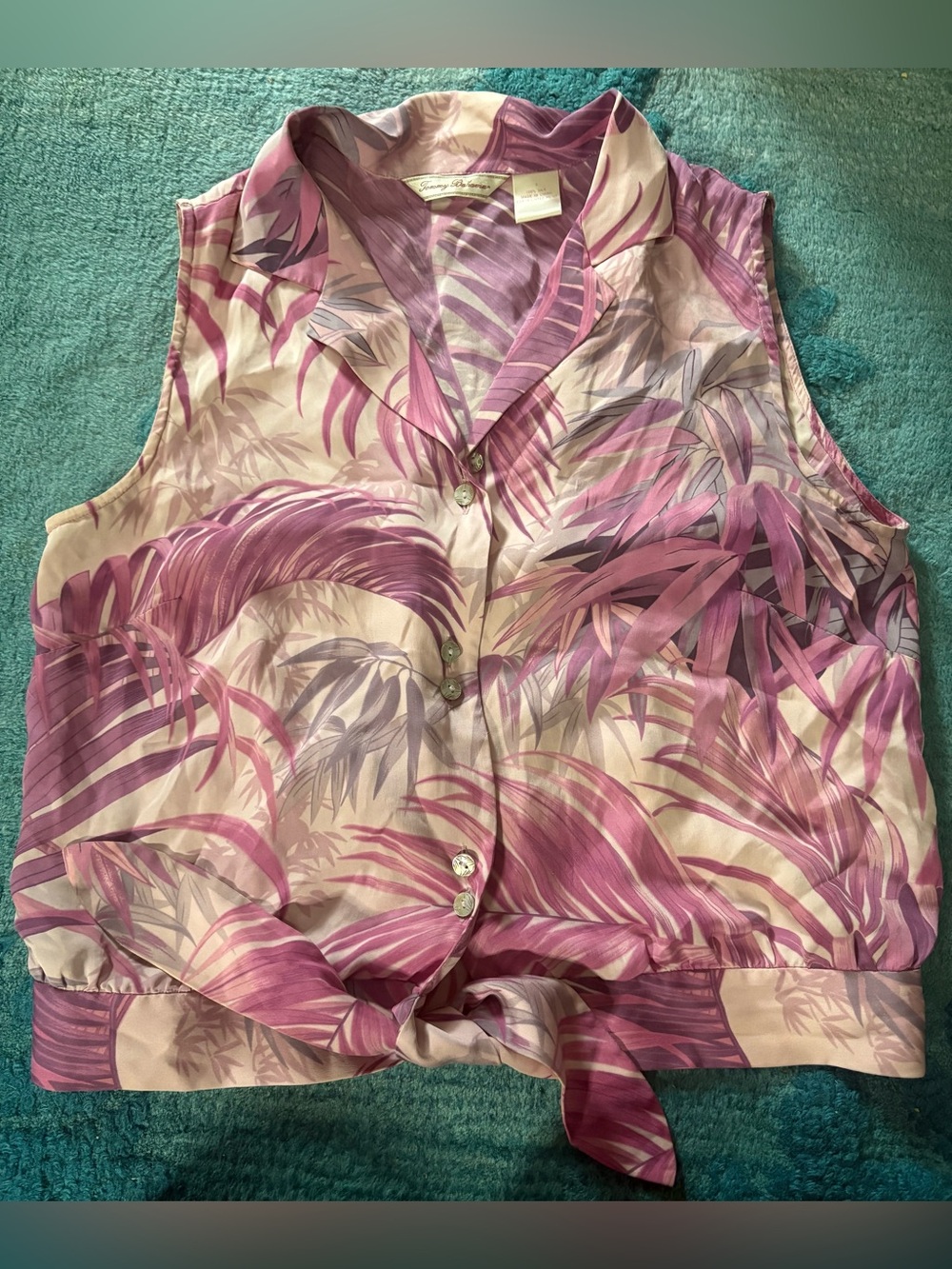 Tommy Bahama sleeveless button-front top